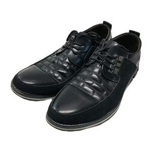 Gatsby Oxford Derby Black Leather Orthopedic Lace Up Shoes Mens Size 15 US 49 EU